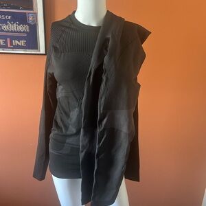 UNIQUEBELLA unisex black long underwear set